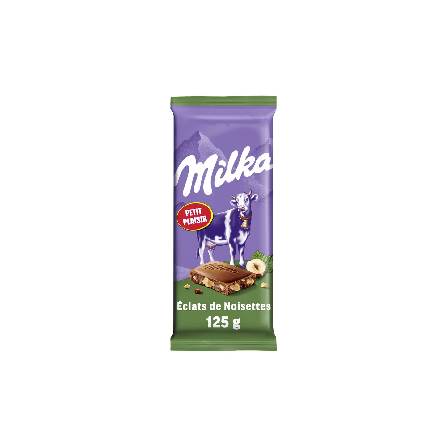 Milchschokoladentafel mit Haselnussstückchen MILKA