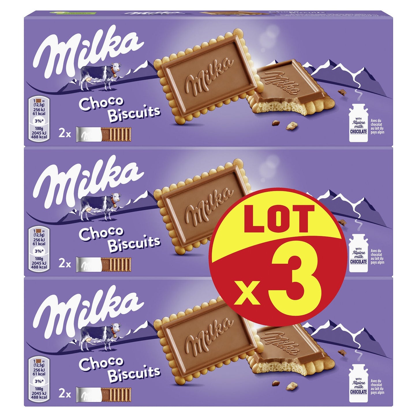 Biscuits Nappés au Chocolat au Lait Choco Biscuits MILKA