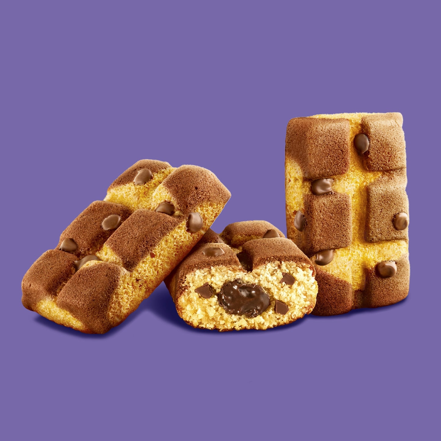 Gâteaux Fourrés au Chocolat et aux Pépites de Chocolat Cake & Choc MILKA
