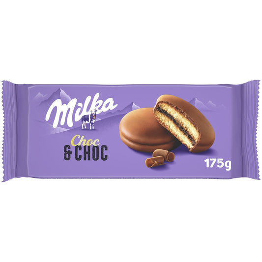 Kuchen mit Schokoladen- und Milka-Füllung