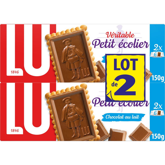 Biscuits Petit Beurre Nappés au Chocolat au Lait Petit Ecolier LU