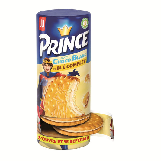 Biscuits Fourrés au Chocolat Blanc au Blé Complet Prince LU