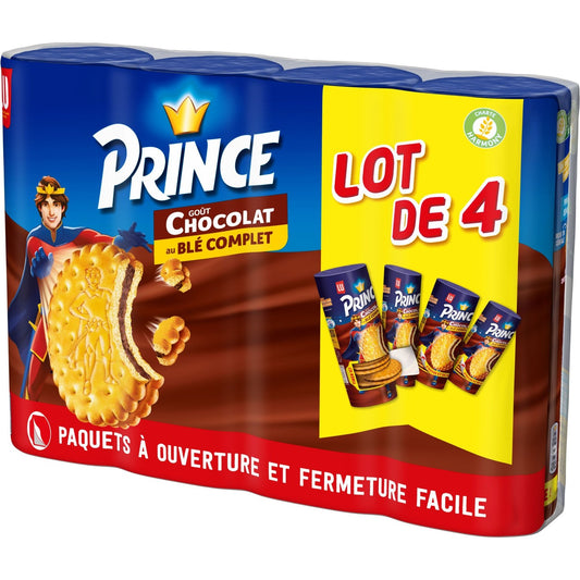 Biscuits Fourrés au Chocolat au Blé Complet Prince LU