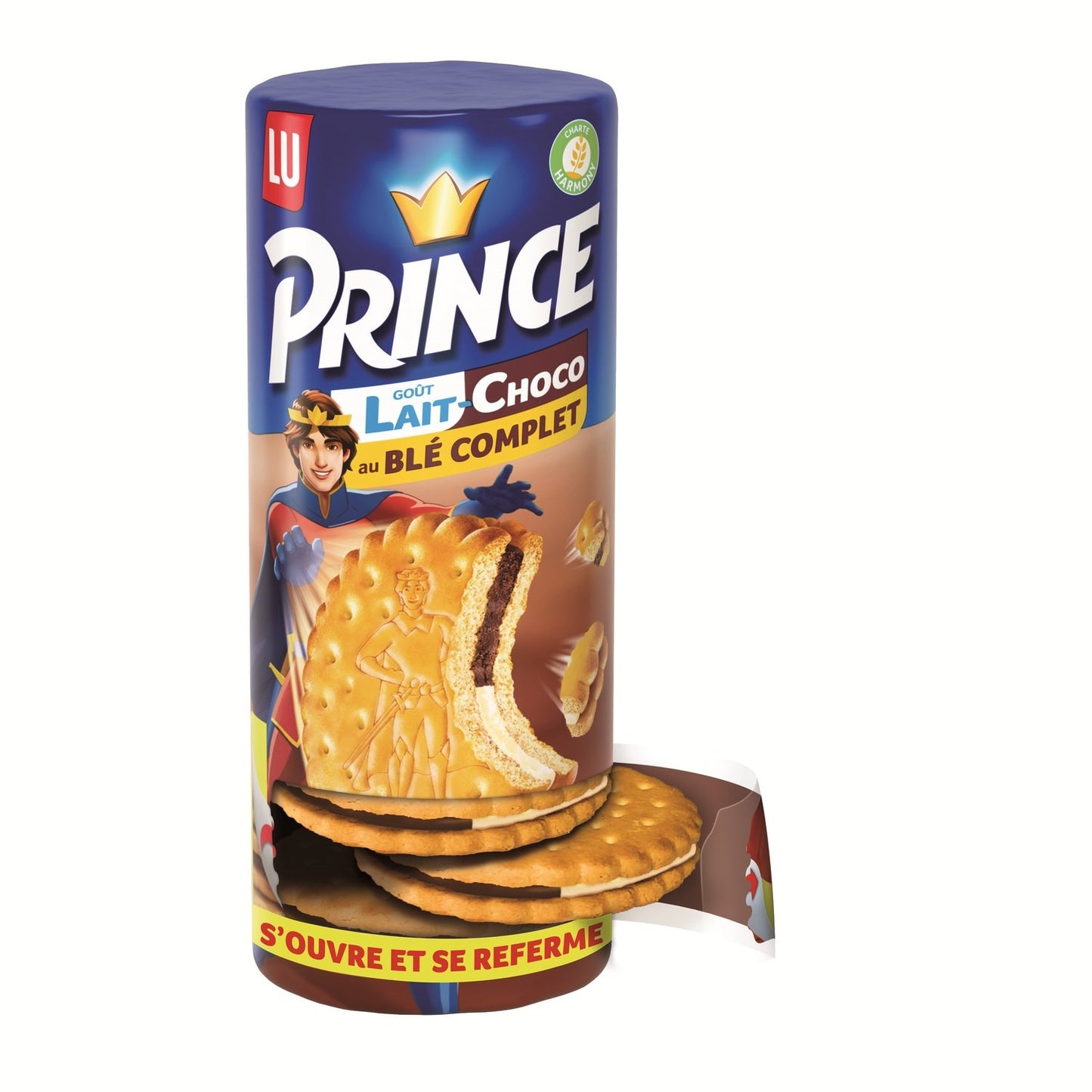 Prince LU Whole Wheat Milk Chocolate Filled Biscuits