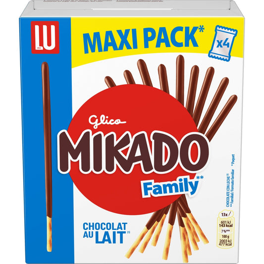 Biscuits Nappés au Chocolat au Lait Mikado LU