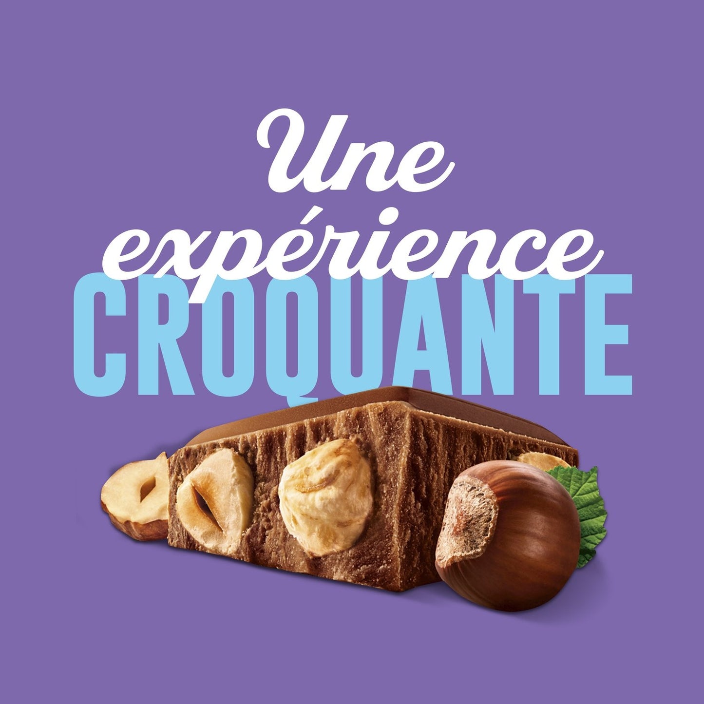 Tablette de Chocolat au Lait et aux Noisettes Entières Mmmax MILKA