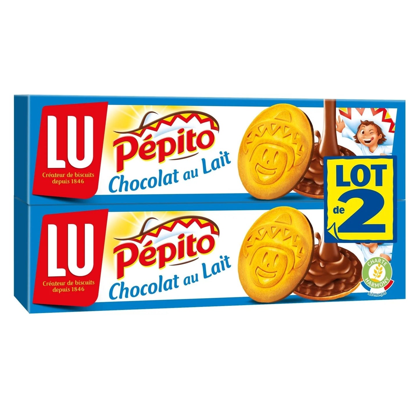 Biscuits Nappés au Chocolat au Lait Pepito LU
