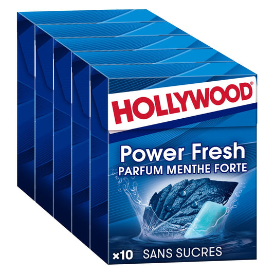 Power Fresh HOLLYWOOD Zuckerfreier Kaugummi mit starker Minze