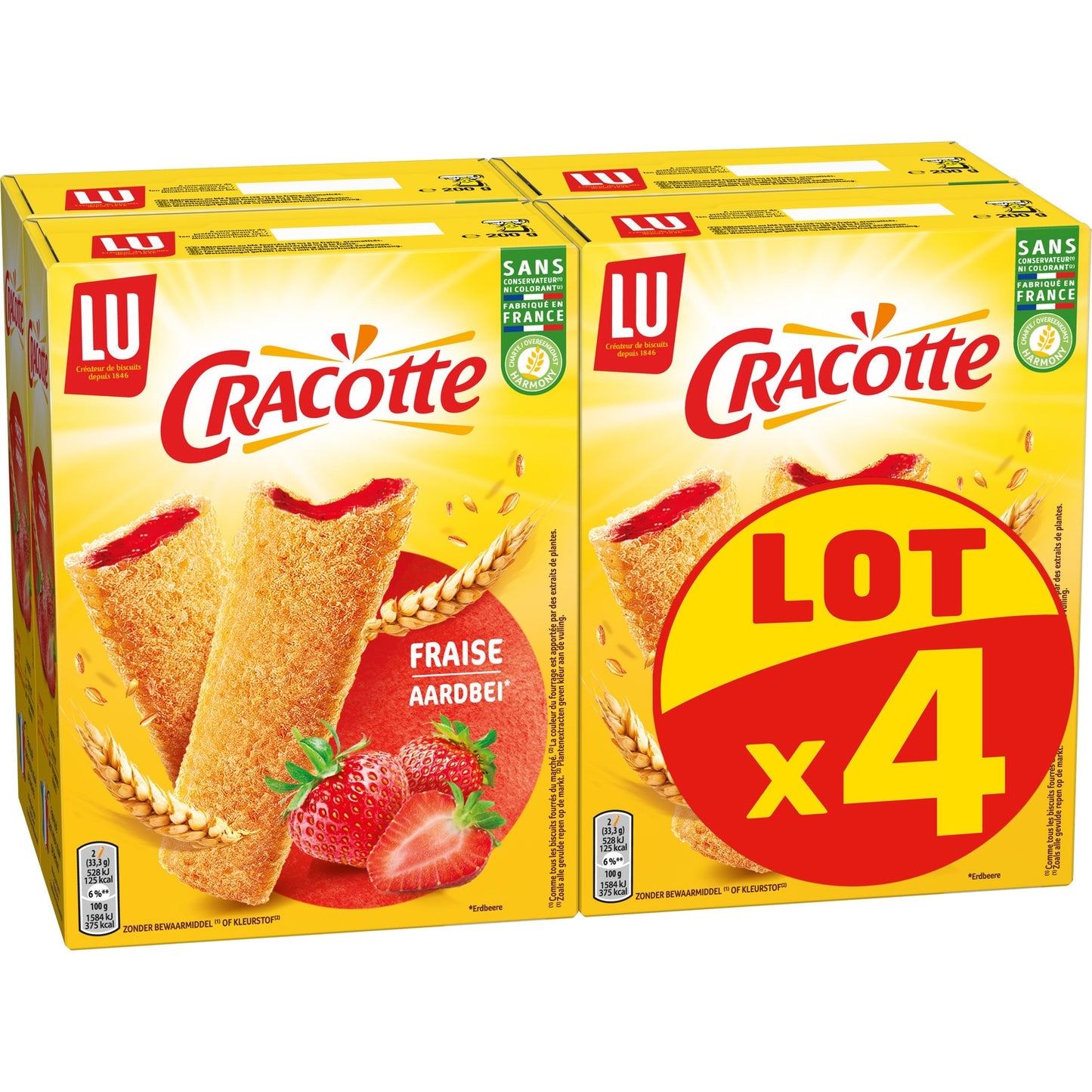 Cracotte Strawberry Stuffed Rusks LU