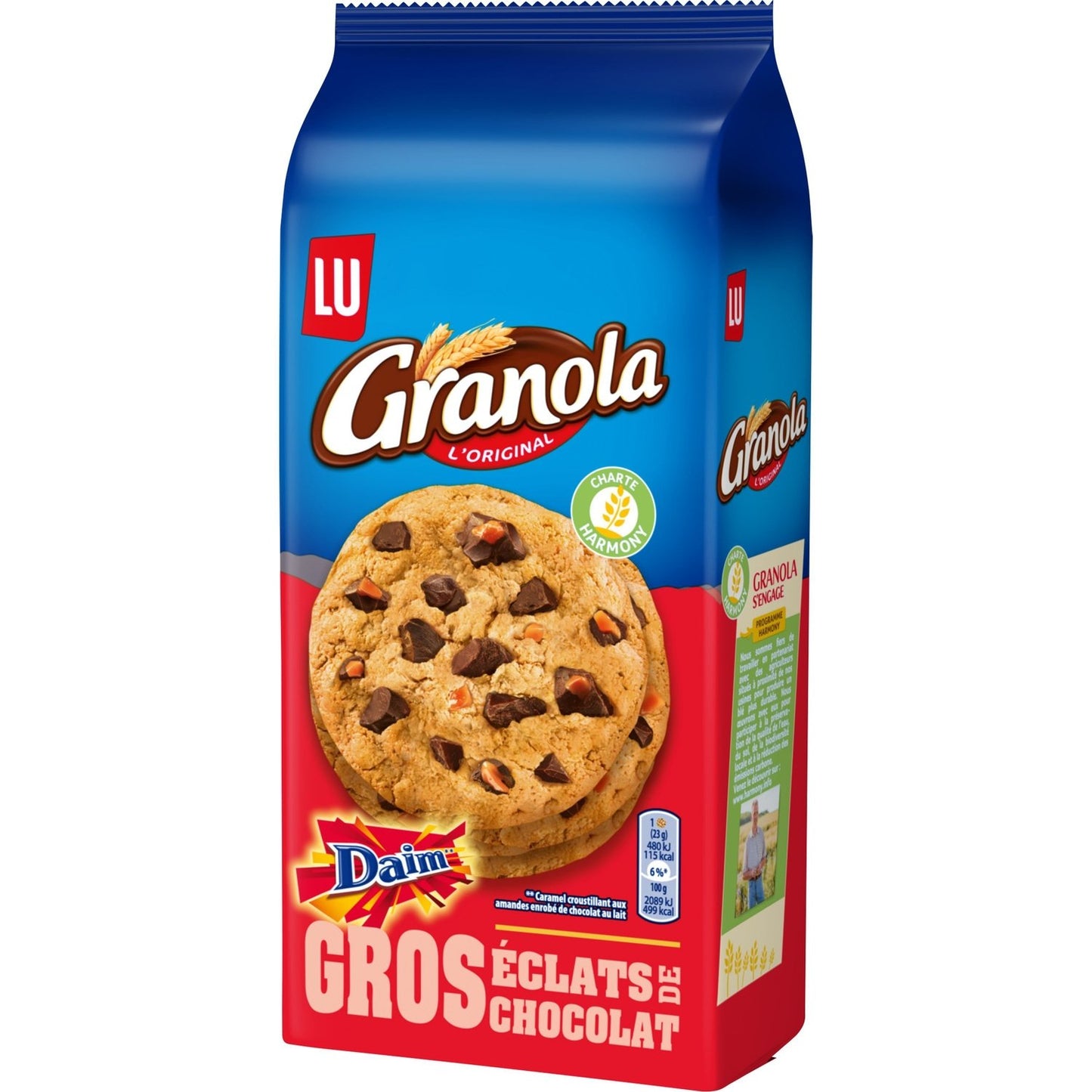 Große Chocolate Chip Cookies mit Daim Granola LU