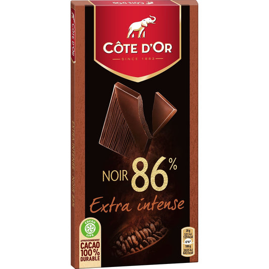 Tablette de Chocolat Noir Extra Intense 86% COTE D'OR