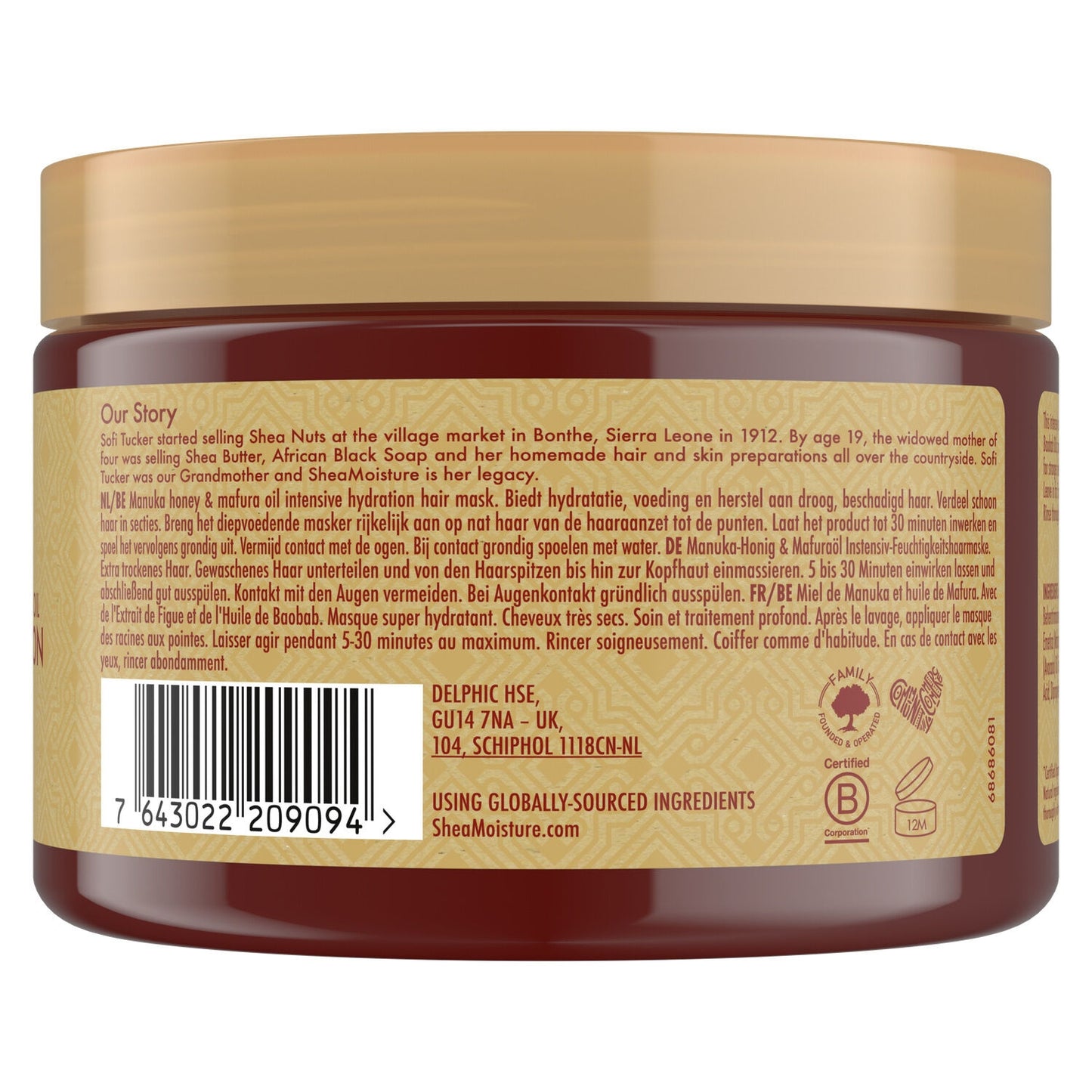 SHEA MOISTURE Feuchtigkeitsmaske mit Manuka-Honig und Mafura-Öl