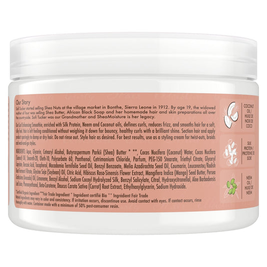 Shampoing Hydratant pour Cheveux épais et bouclés Noix de coco et Hibiscus SHEA MOISTURE