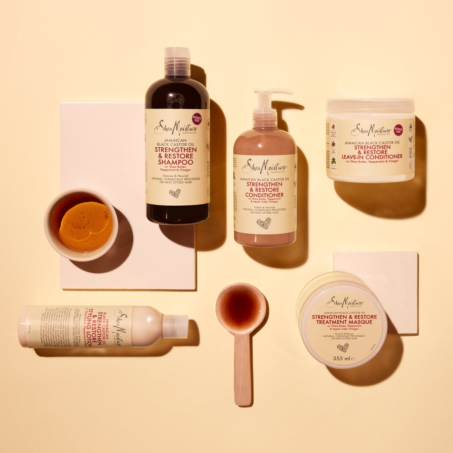 SHEA MOISTURE Jamaican Black Castor Oil Restrukturierende, entwirrende Haarpflege