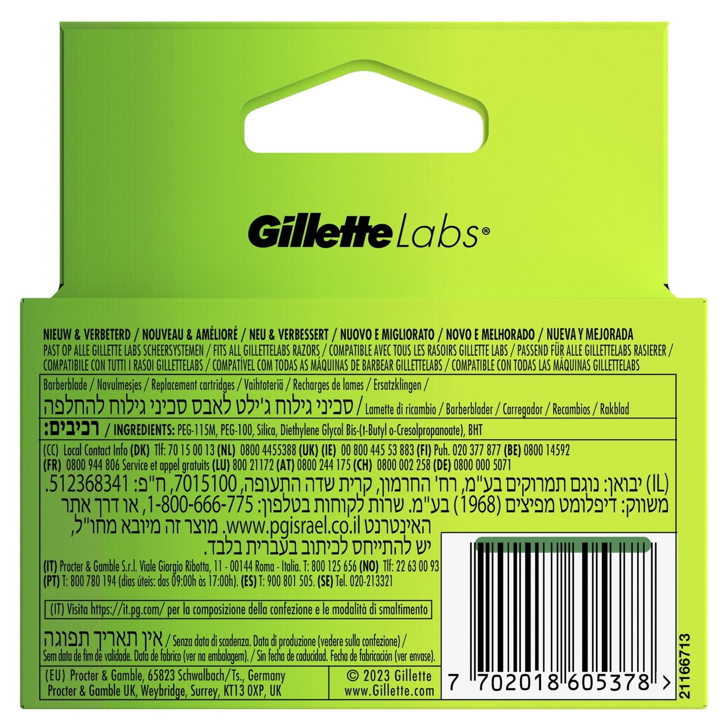 Gillette Labs Peeling-Rasierklingen