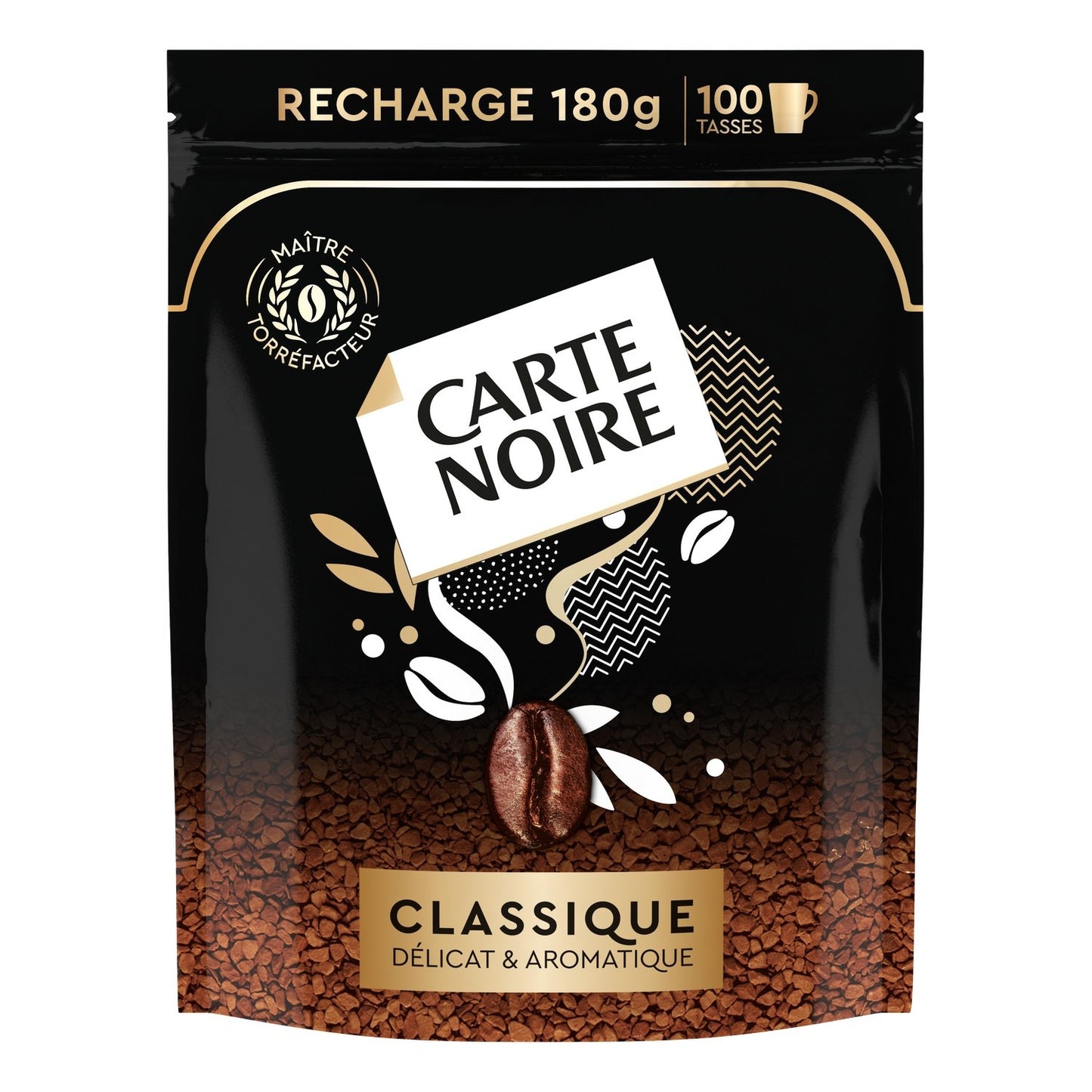 Café Soluble Classique CARTE NOIRE la recharge de 144g