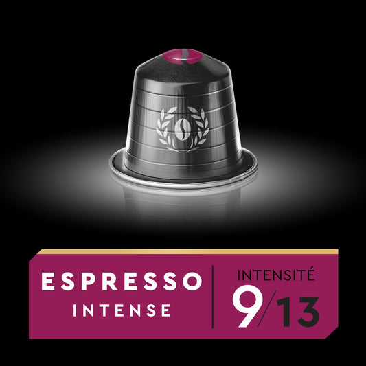 Café Capsules Espresso Intense n°9 Compatible Nespresso CARTE NOIRE