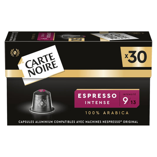 Nespresso Espresso Intense 9 kompatible Kapseln Schwarze Karte