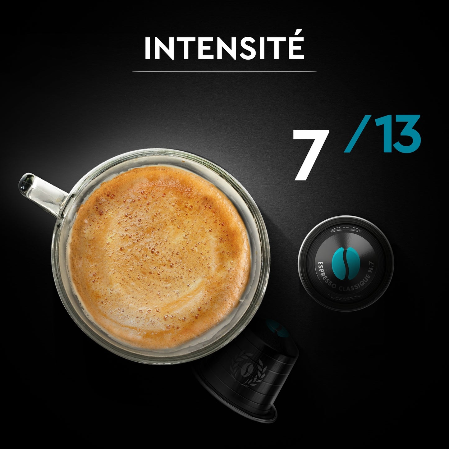 Kaffeekapseln kompatibel mit Nespresso Espresso °7 BLACK CARD