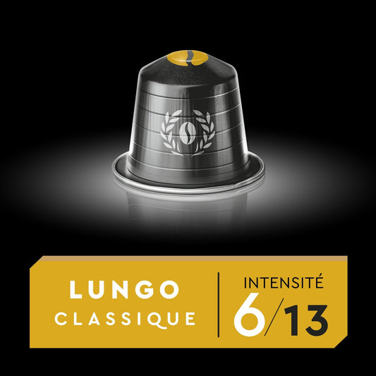 Nespresso Lungo Classic °6 Compatible Capsules Black Card