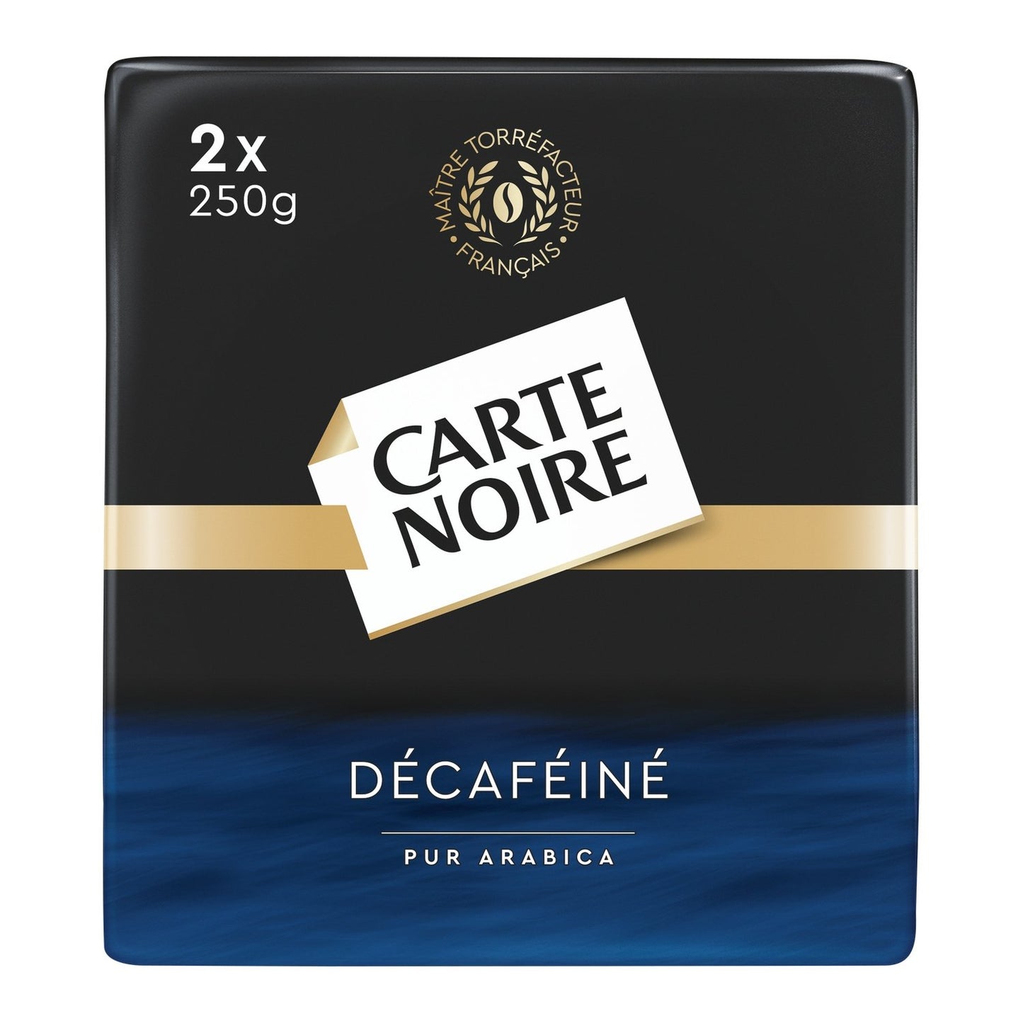 Café Moulu Décaféiné 100% Arabica Intensité 7 CARTE NOIRE les 2 paquets de 250 g