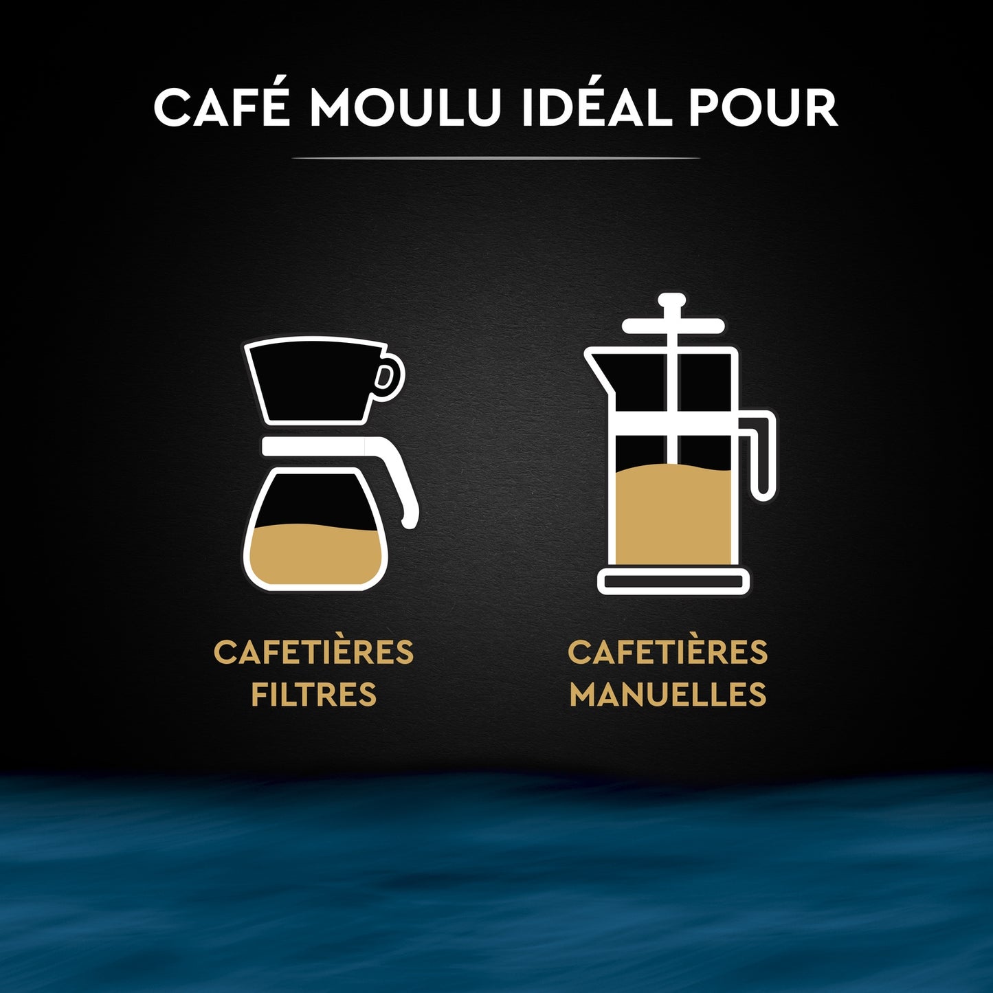 Café Moulu Décaféiné 100% Arabica Intensité 7 CARTE NOIRE