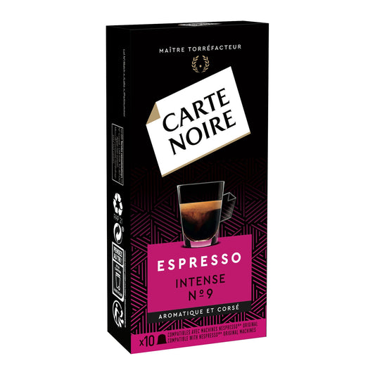 Nespresso Intense N°9 Black Card Compatible Capsules