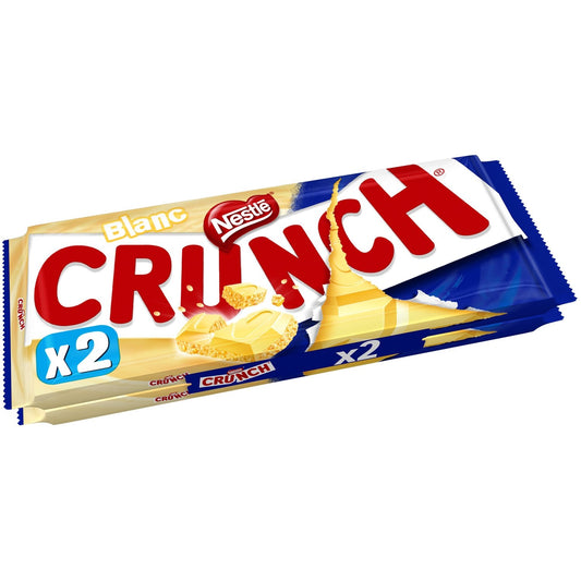 Weiße Schokoladentafel und Knuspermüsli CRUNCH