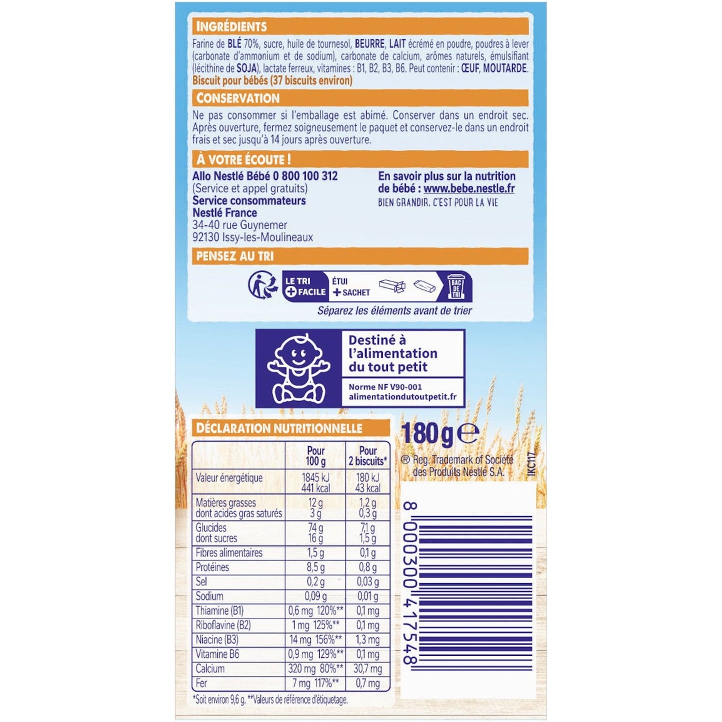 NESTLE Babykekse ab 12 Monaten