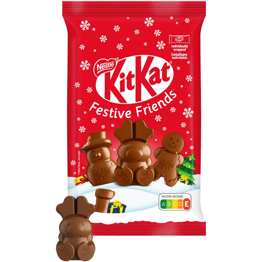 KITKAT Mini-Weihnachtsfiguren aus Milchschokolade