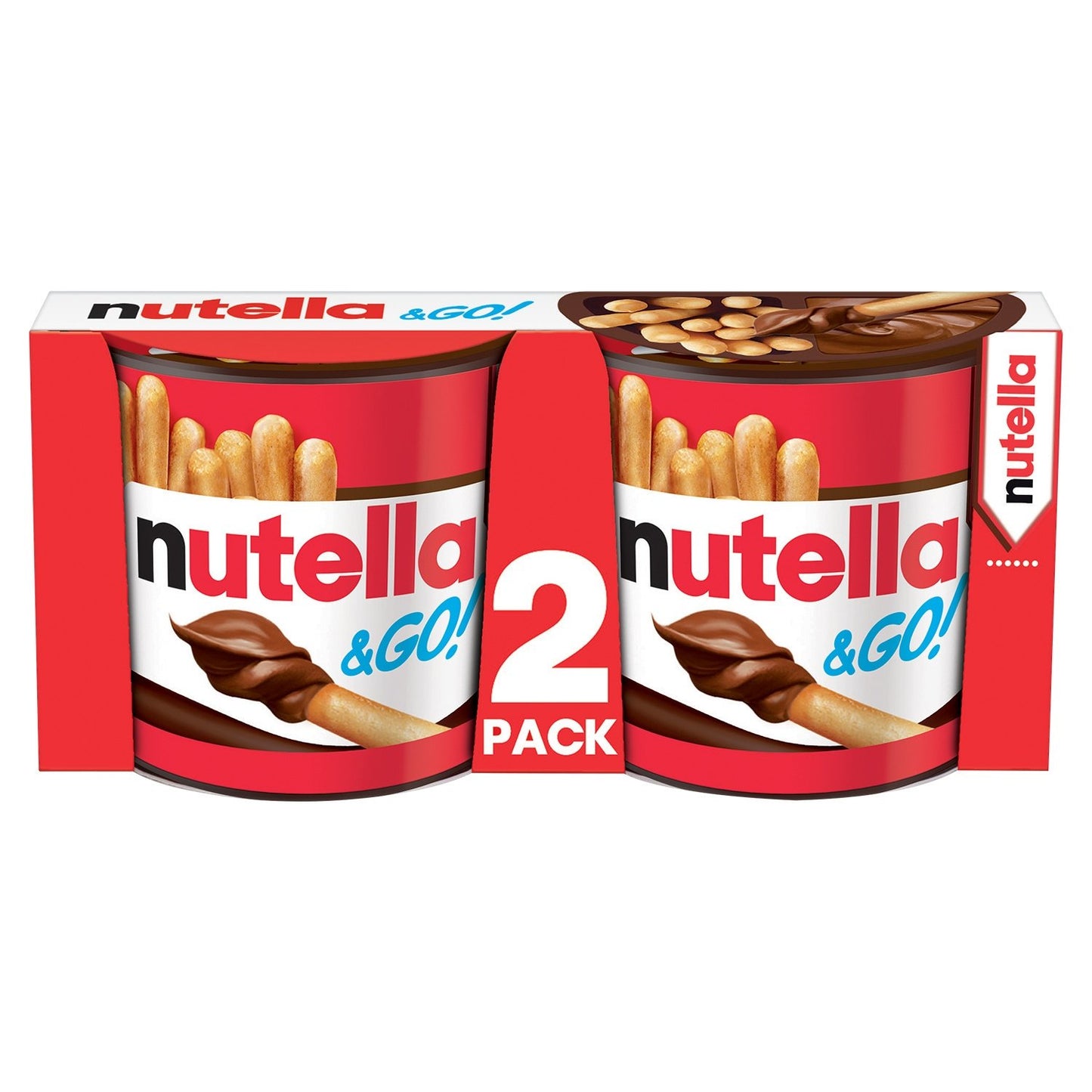 Biscuits Noisettes et Cacao Nutella & GO x2 packs - 104g