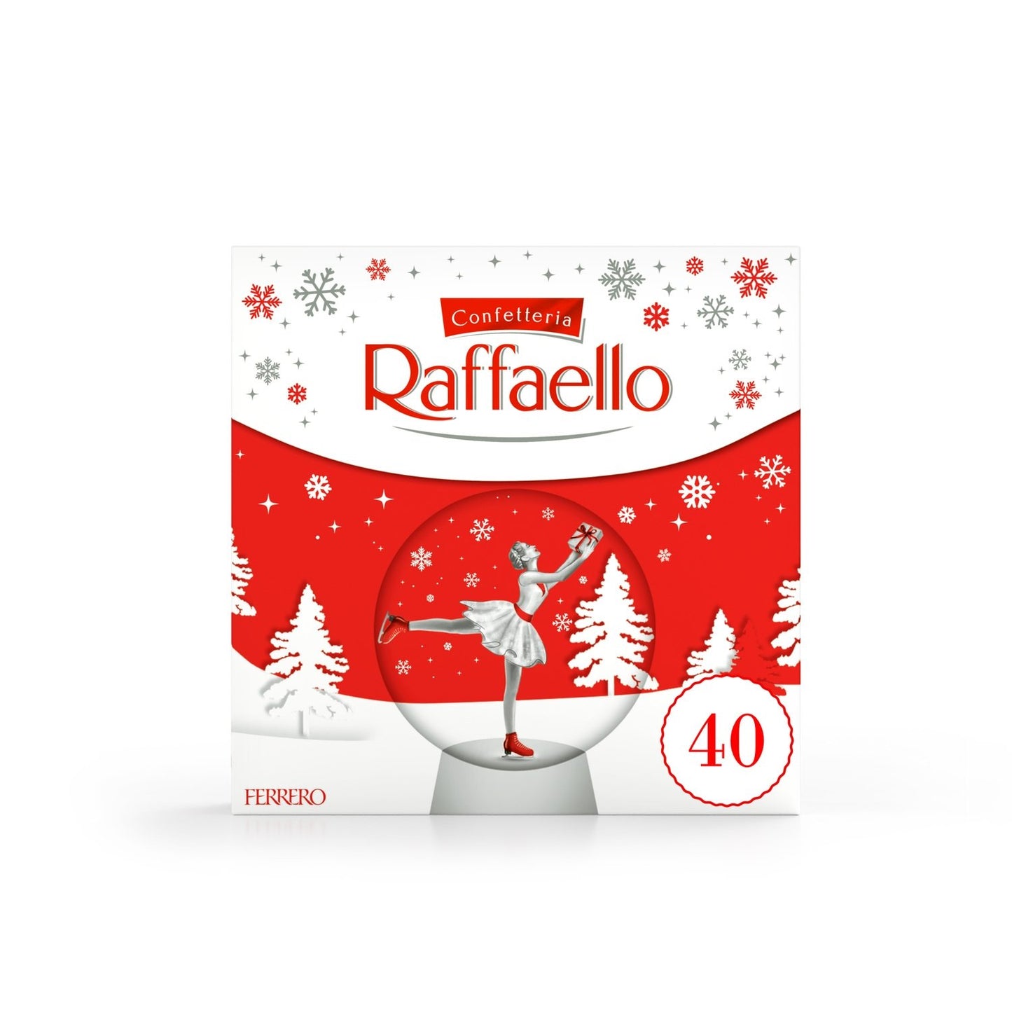 Bouchées Noix de Coco et Amande RAFFAELLO - Gamme de Noël 2025 Boîte 40 pièces - 400g