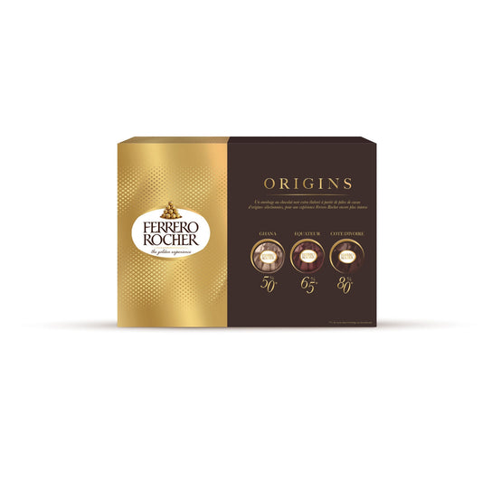 Assortiment Chocolats Noirs Noisettes FERRERO ROCHER ORIGINS