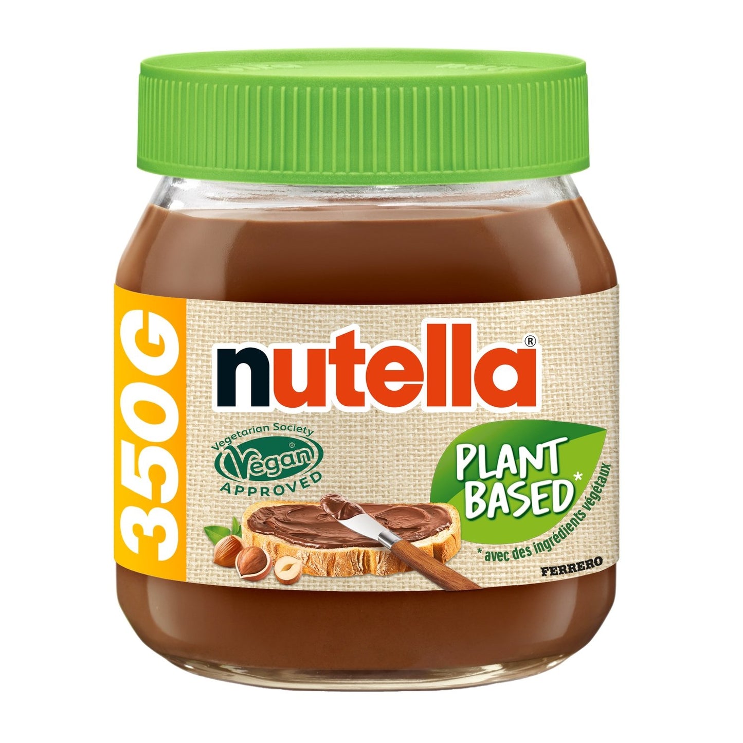 Pâte à Tartiner Vegan Cacao Noisettes NUTELLA PLANT-BASED le pot de 350g