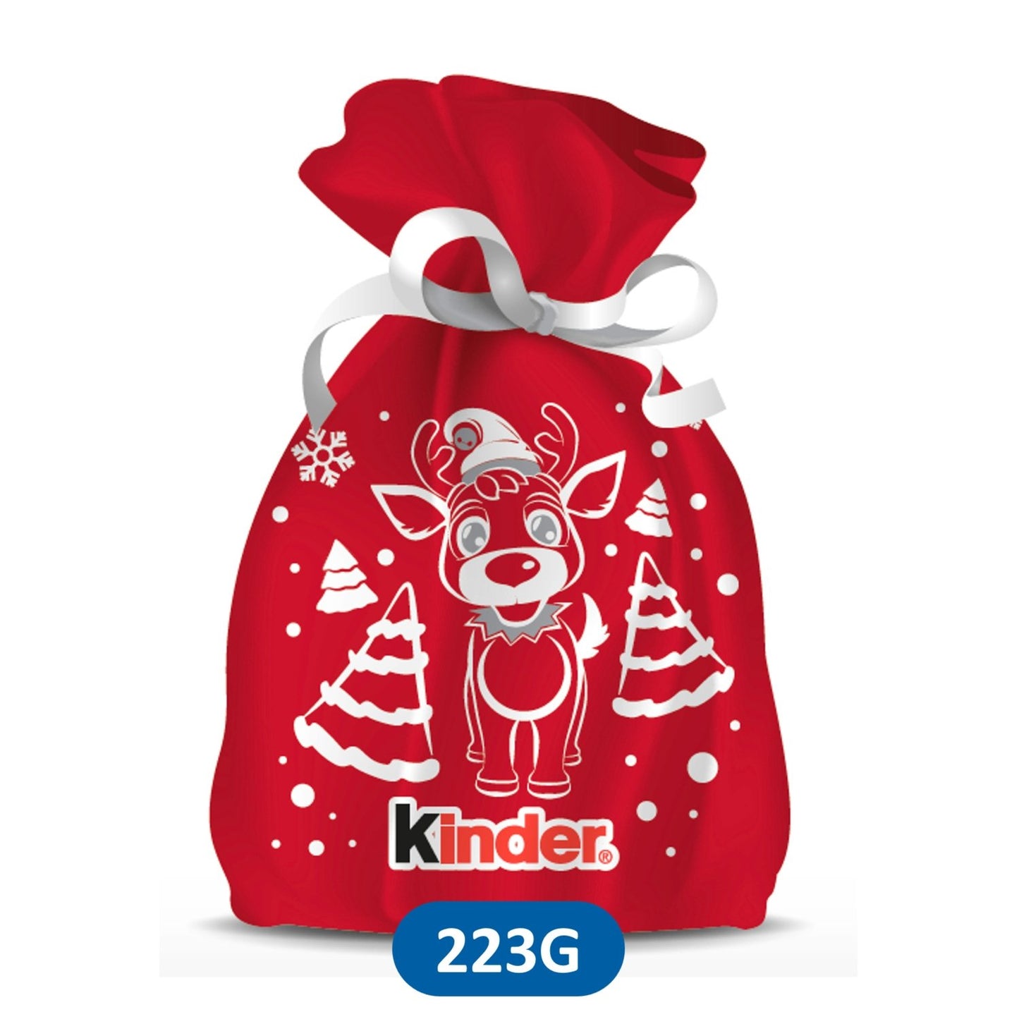 Assortiment de Chocolats Lait, Sac de Noël Mix KINDER MIX - Gamme de Noël 2025 223g