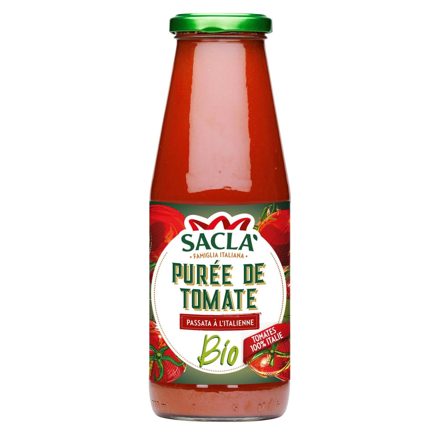 Purée de Tomate Bio SACLA la bouteille de 680g