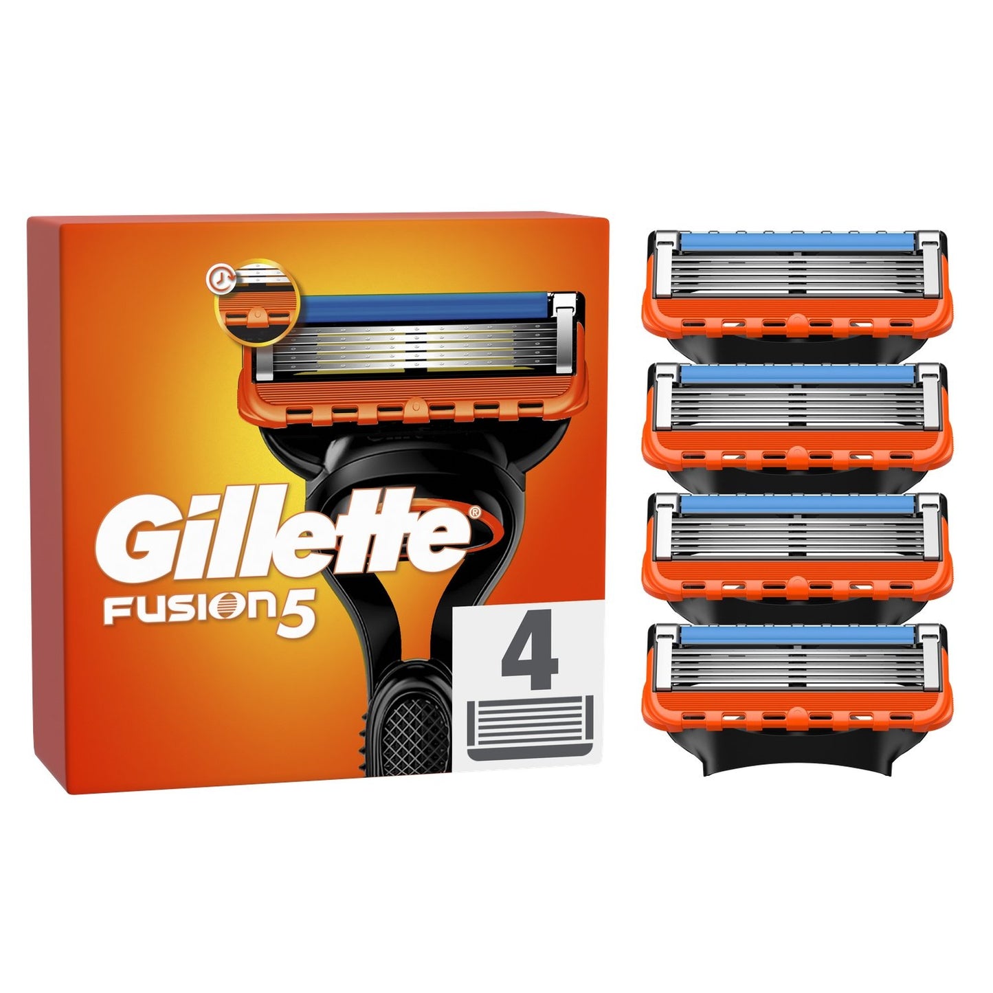 Gillette Fusion5 Men's Razor Blade Refills x4
