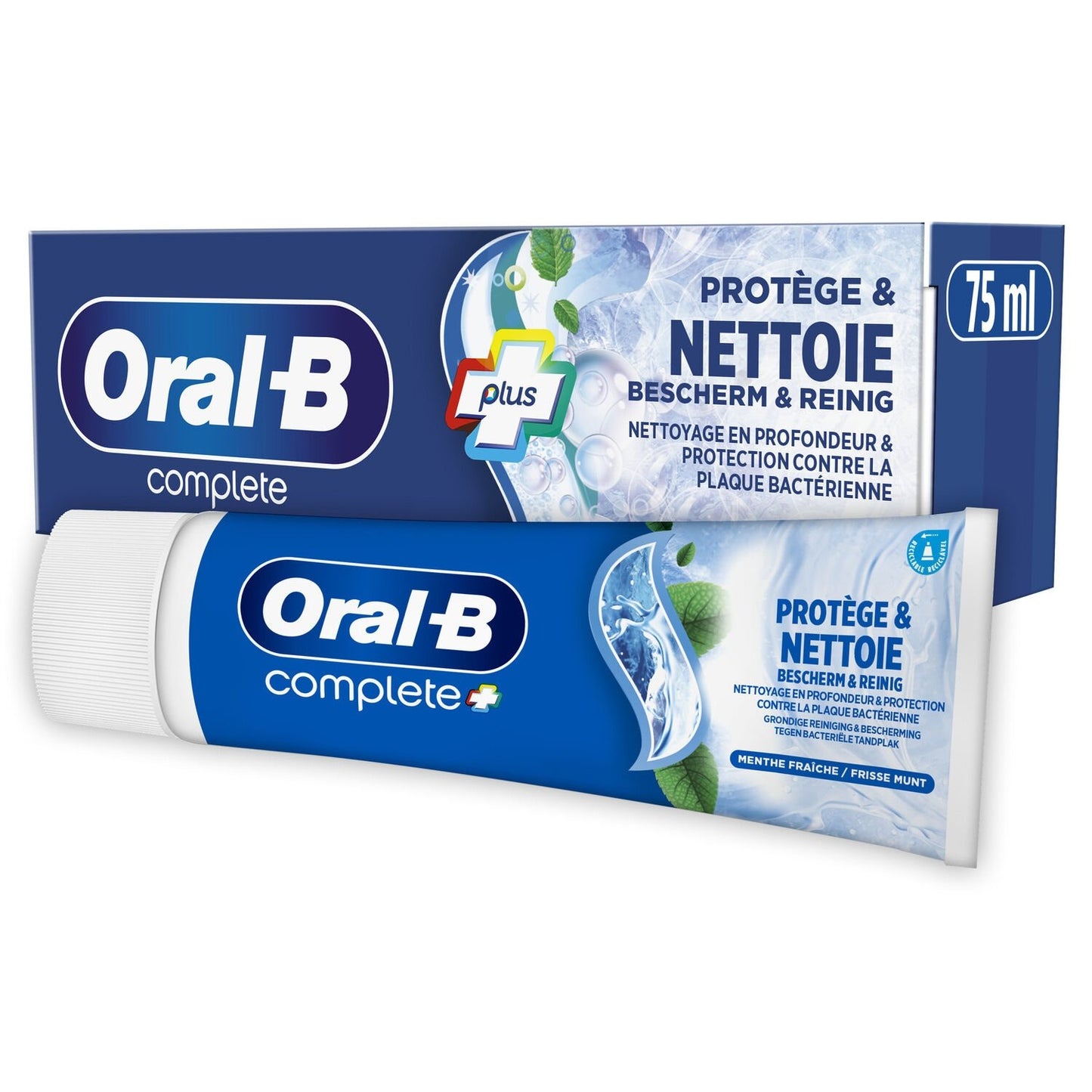Dentifrice Nettoyage et Protection Fluoré ORAL-B le tube de 75mL