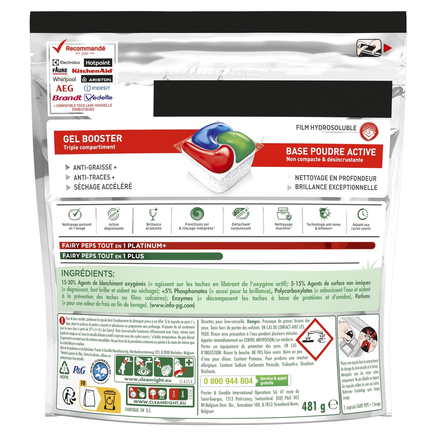 FAIRY Original Platinum All in 1 Dishwasher Tablets