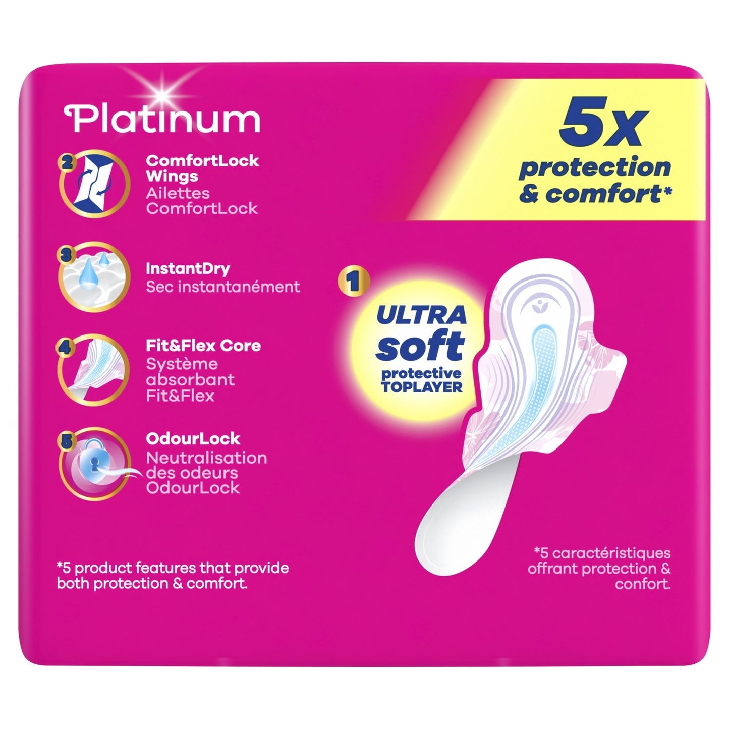 Platinum Always Long Damenbinden mit Flügeln Größe 2