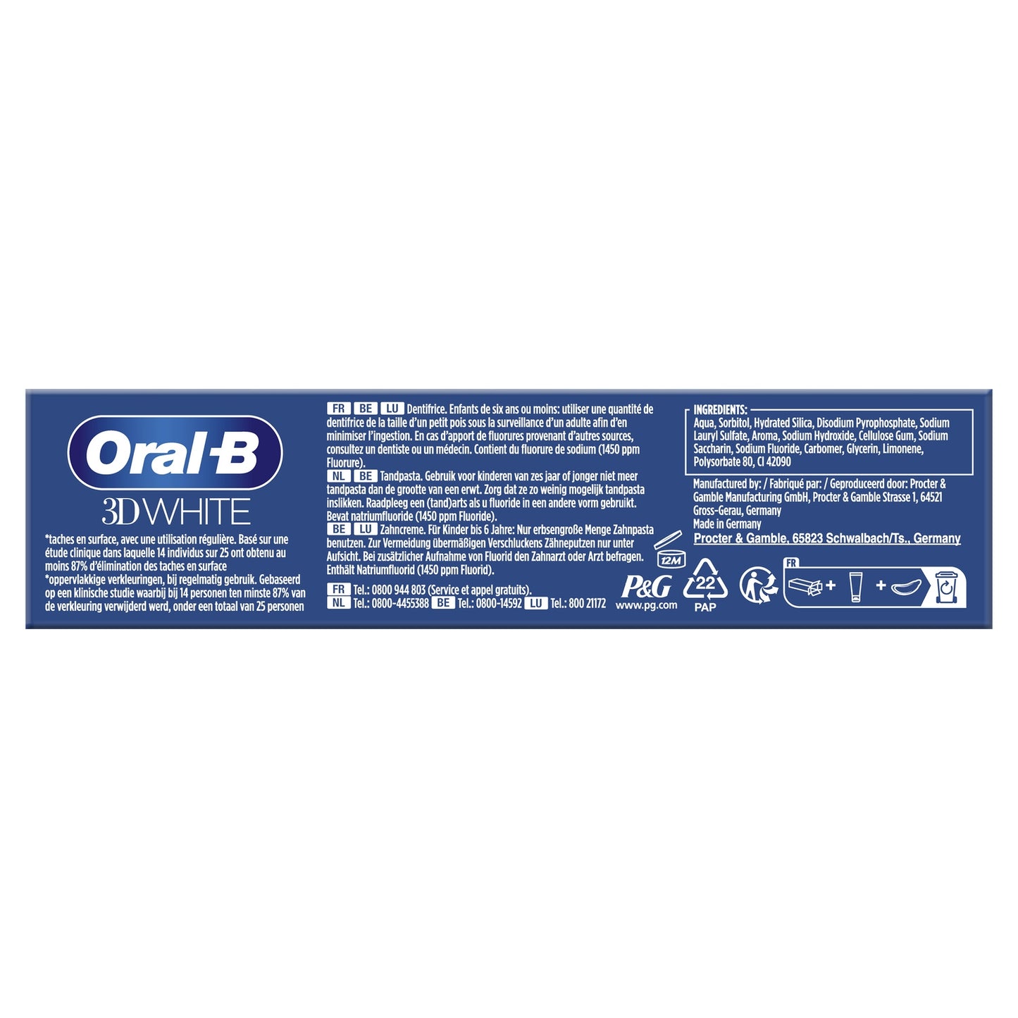 Dentifrice 3d White Arctic Fresh ORAL-B