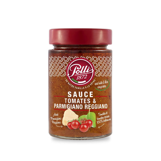 Tomatensauce und Parmigiano Reggiano POLLI