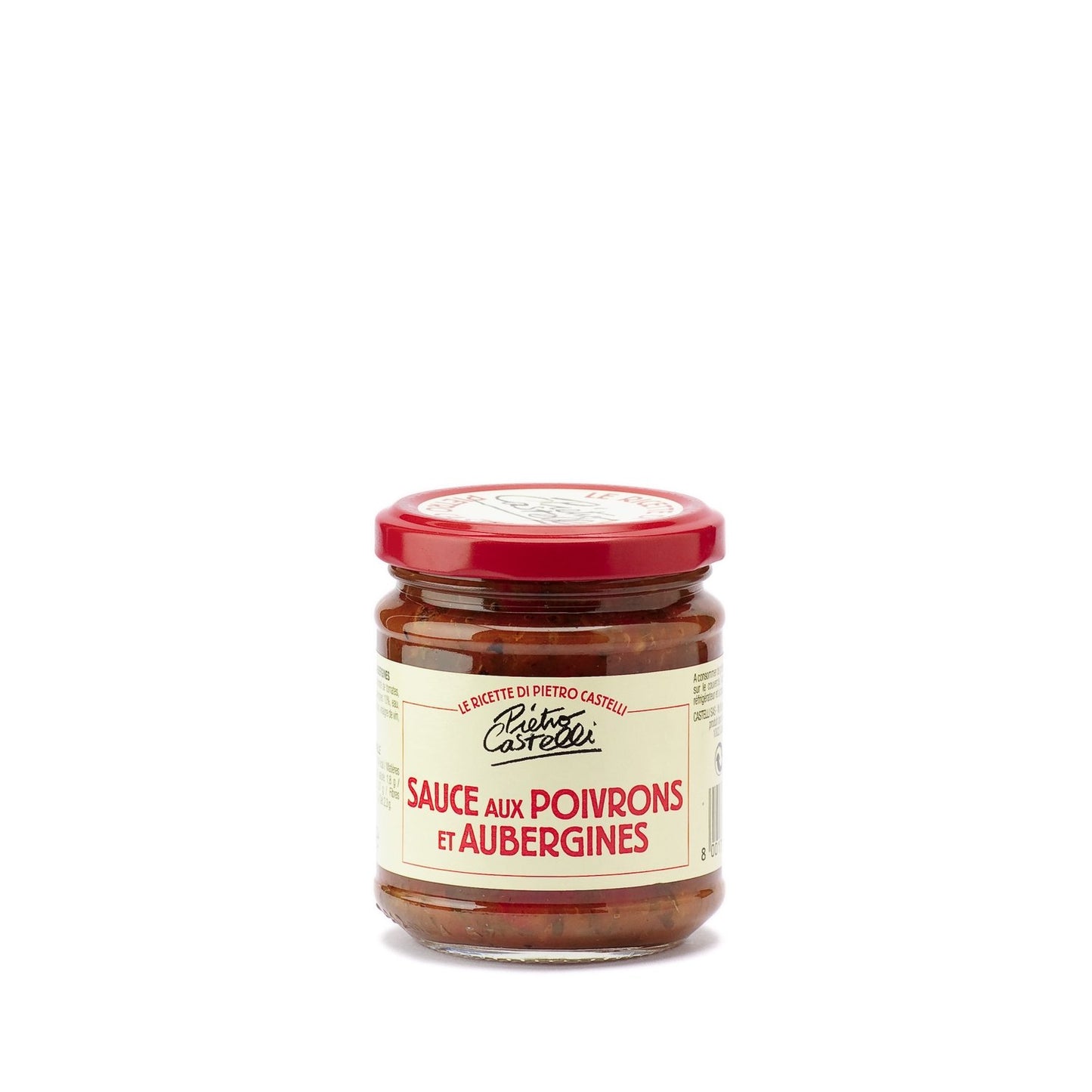 Sauce aux Poivrons et Aubergines PIETRO CASTELLI le pot de 190g