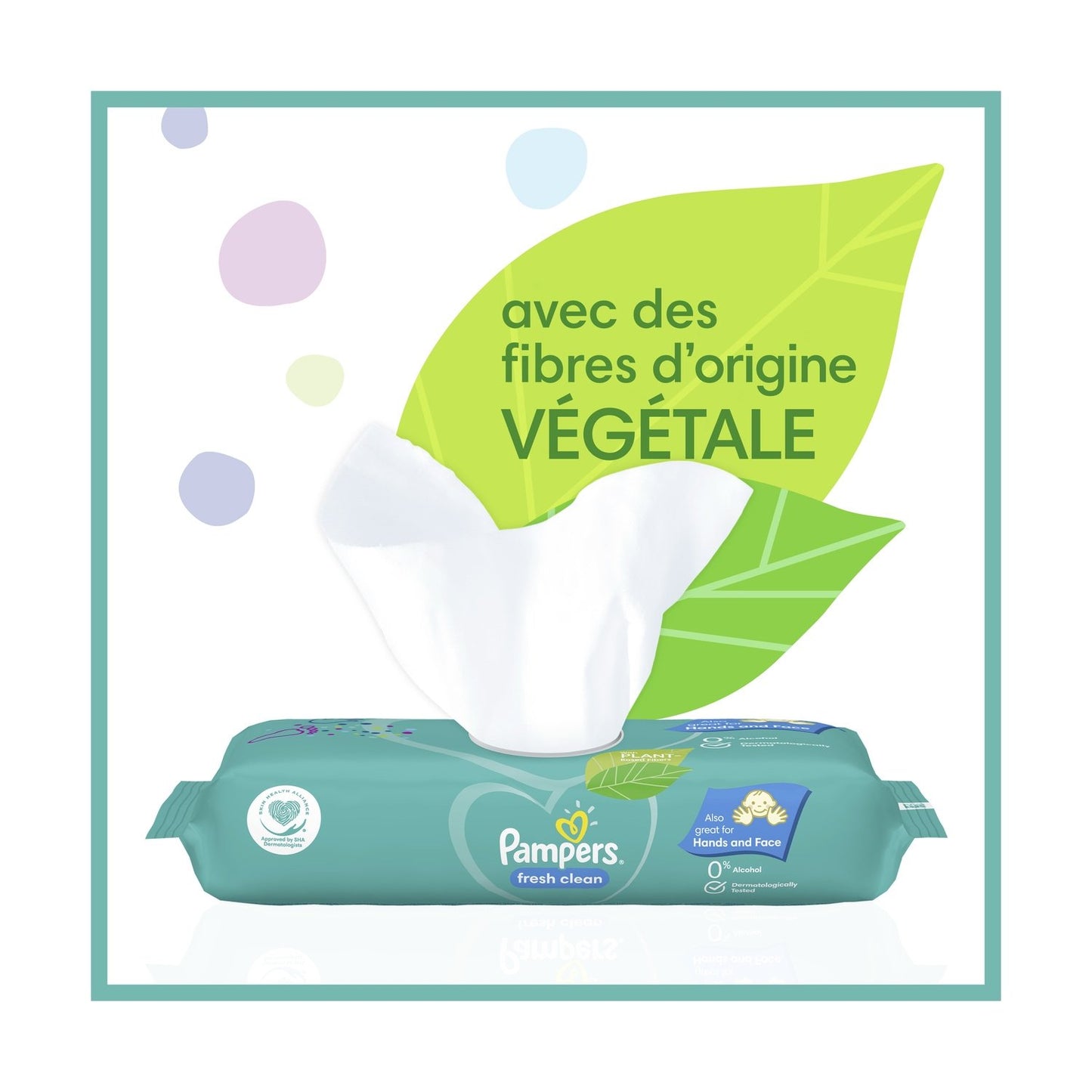 Lingettes Bébé Nettoyantes Corps, Mains et Visage Fraîches PAMPERS