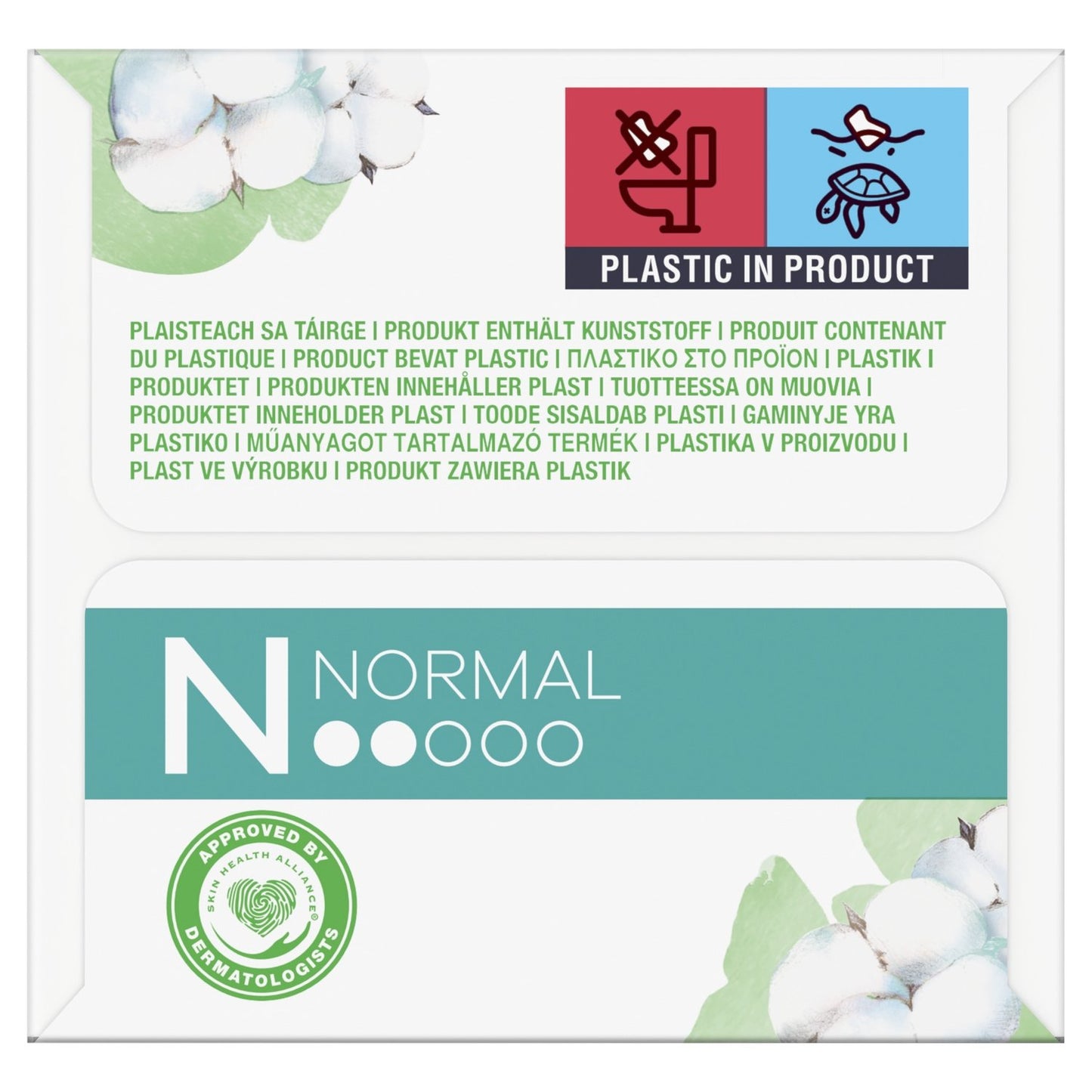 Daily ALWAYS Organic Cotton Normal Panty Liners 0% Dye and Perfume