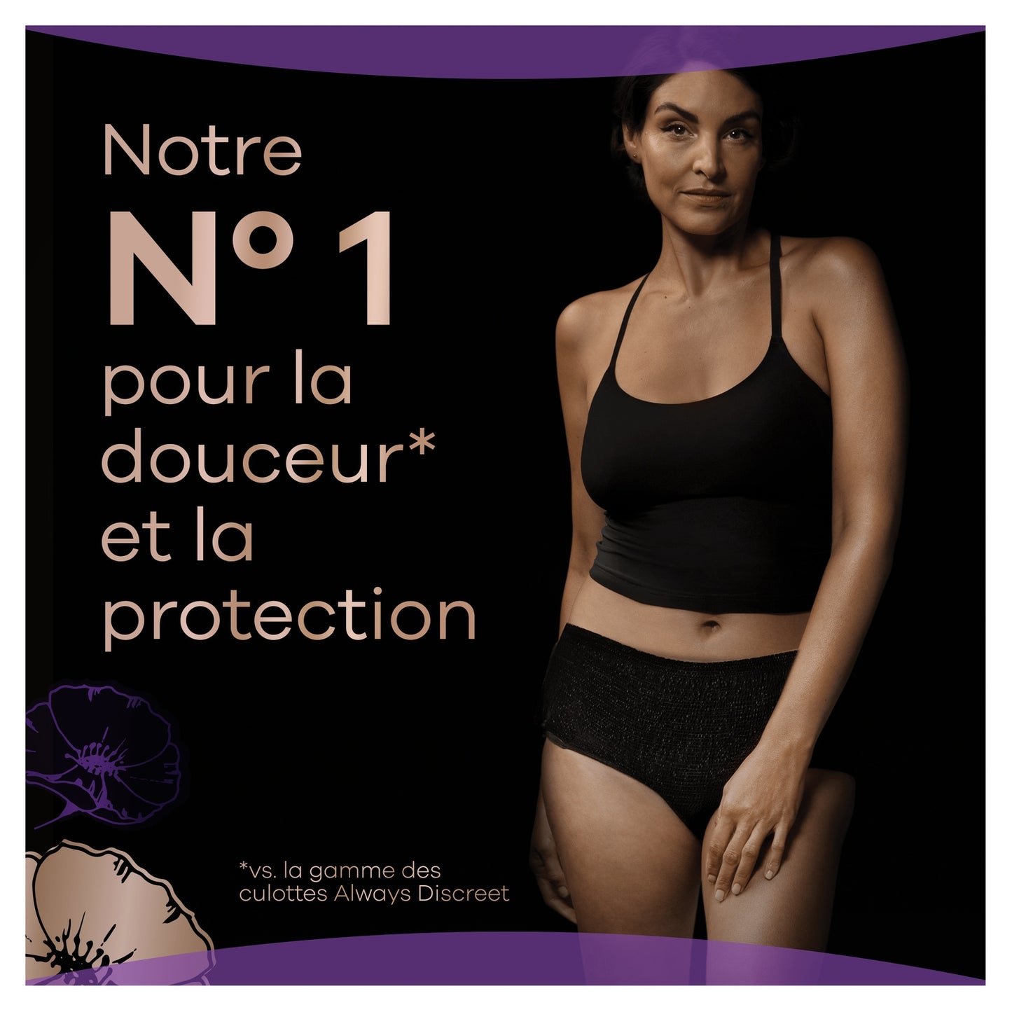Urinary Leakage Panties Size M Black ALWAYS DISCREET