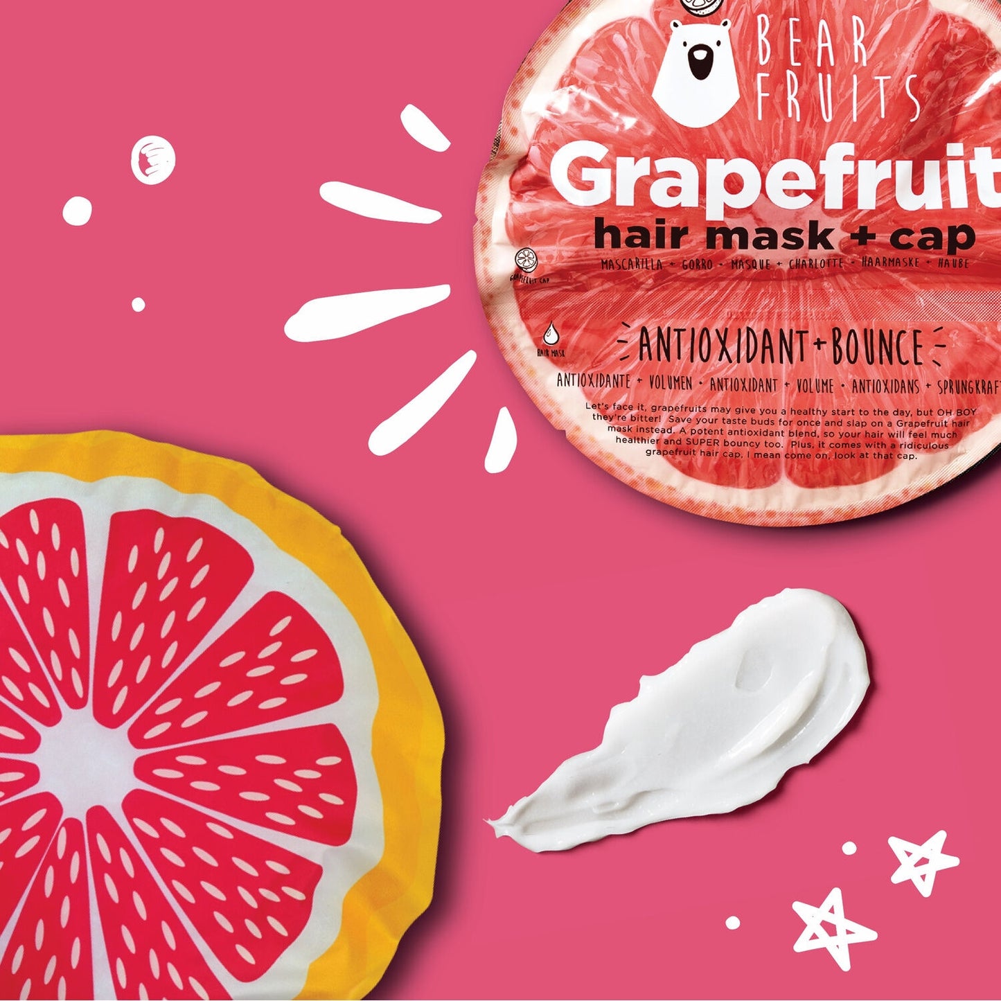 Bond Antioxidant Grapefruit Hair Mask + Charlotte BEAR FRUITS