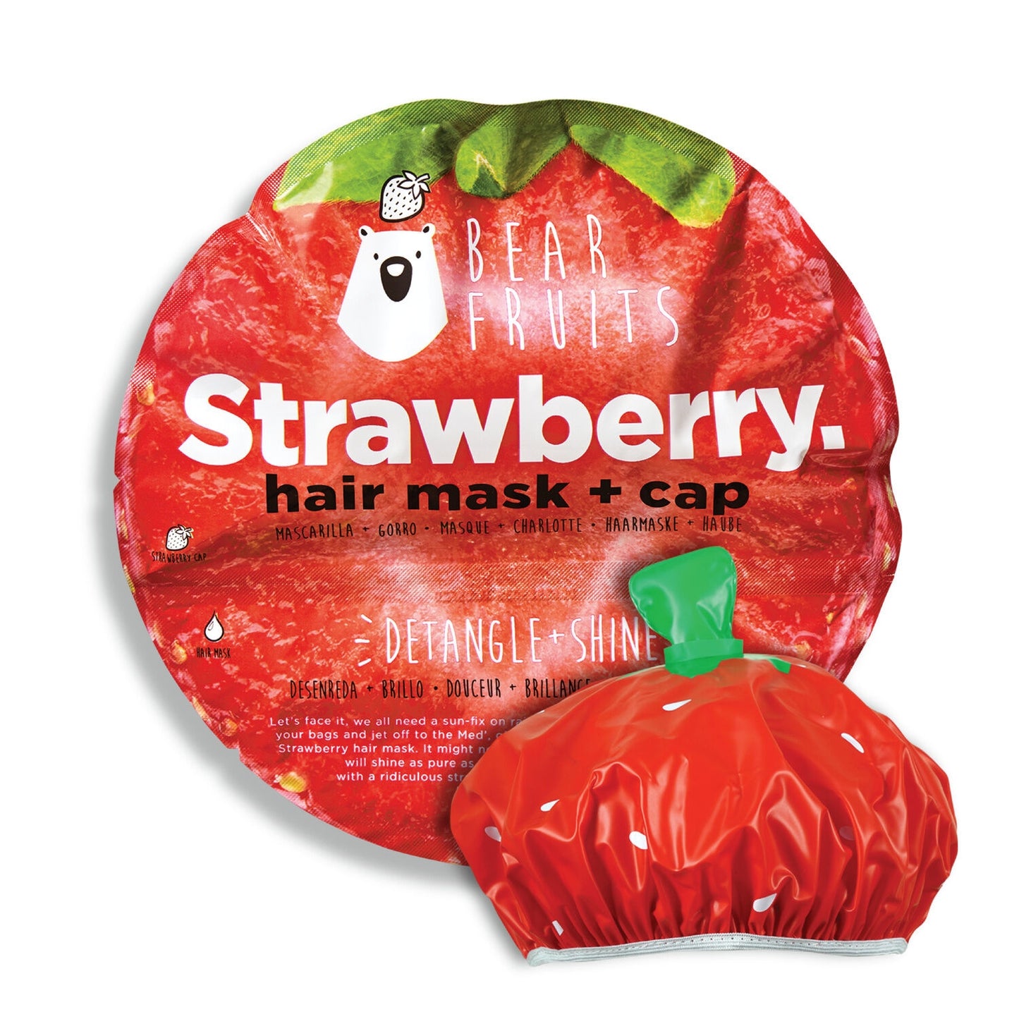 Masque Cheveux Éclat Démêlant Fraise + Charlotte BEAR FRUITS