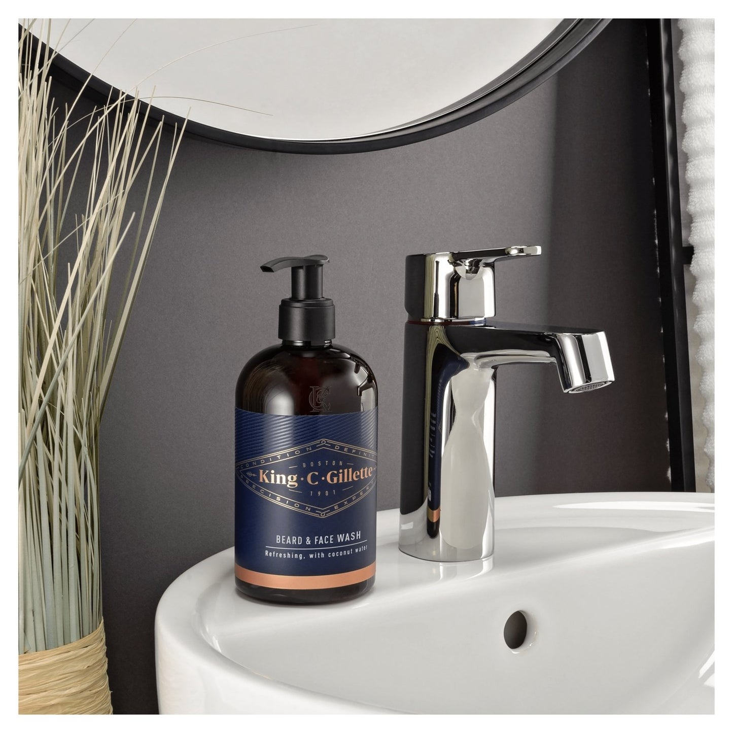 King C Gillette 3-in-1 Bart-Gesichts-Haarreiniger