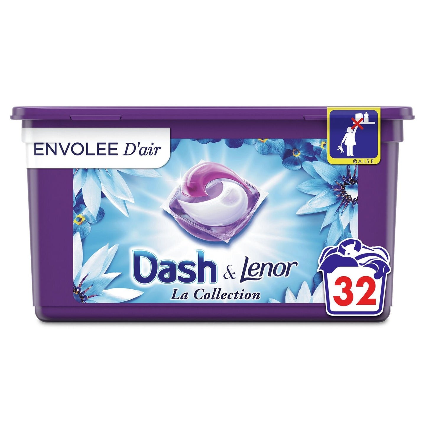 Lessive Capsule Envolée d'Air & 3en1 DASH